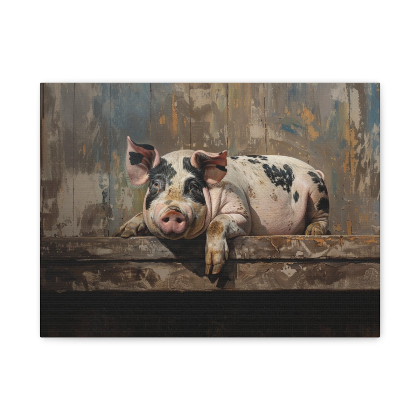 Gloucestershire "Millie" Pig Canvas 1.25"