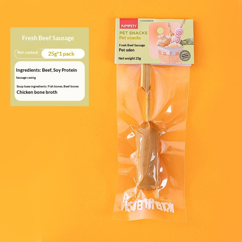 New Pet Treats Dried Meat Skewers Oden Sticks