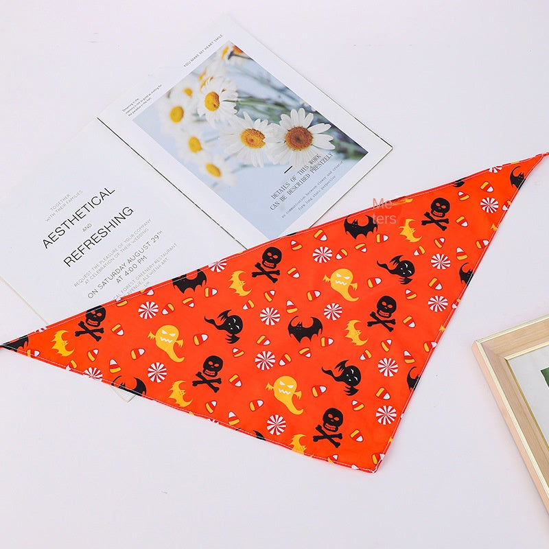 Pet Bandana Triangle Scarf Holiday Christmas Halloween Thanksgiving