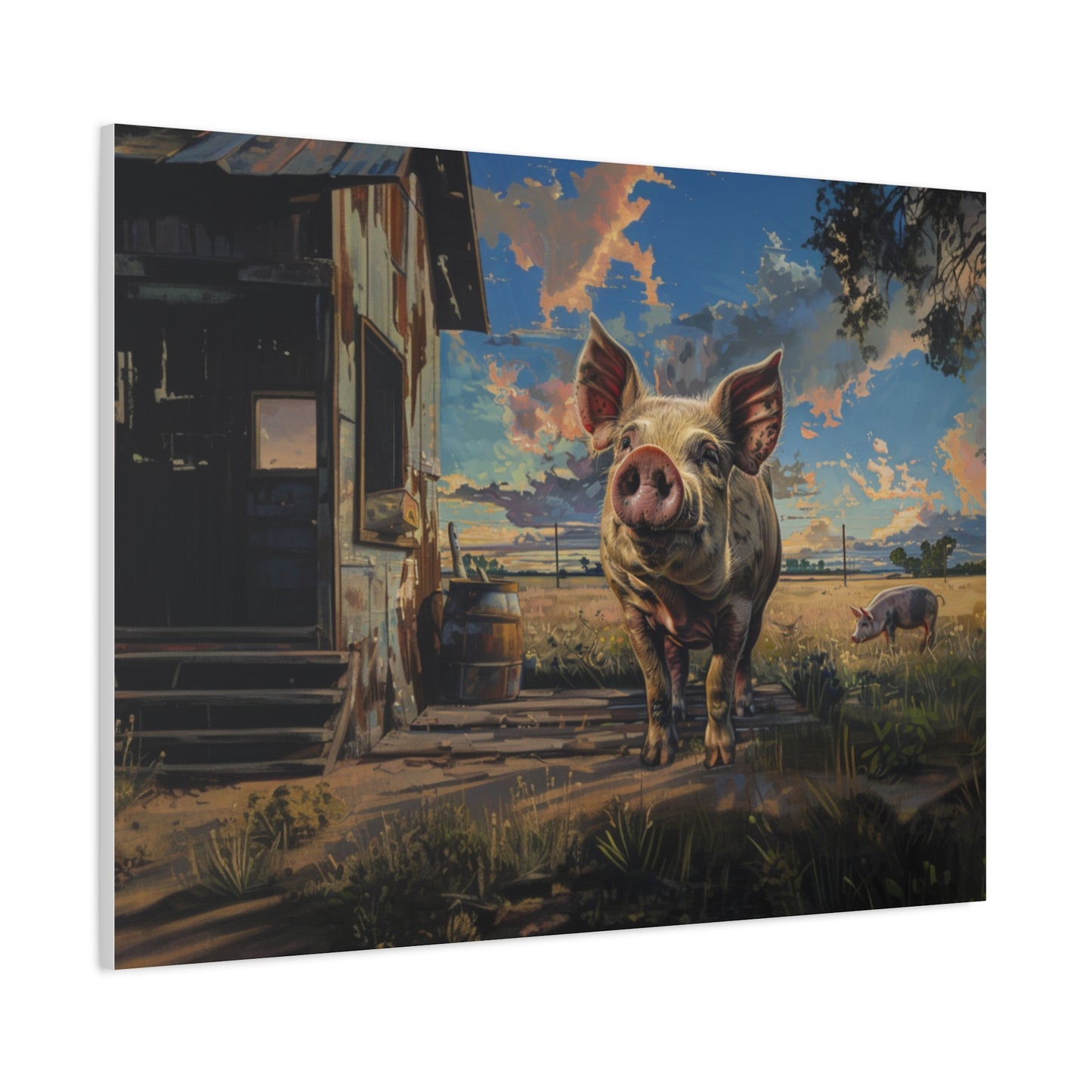 Gloucestershire "Winston" Pig Canvas 1.25"