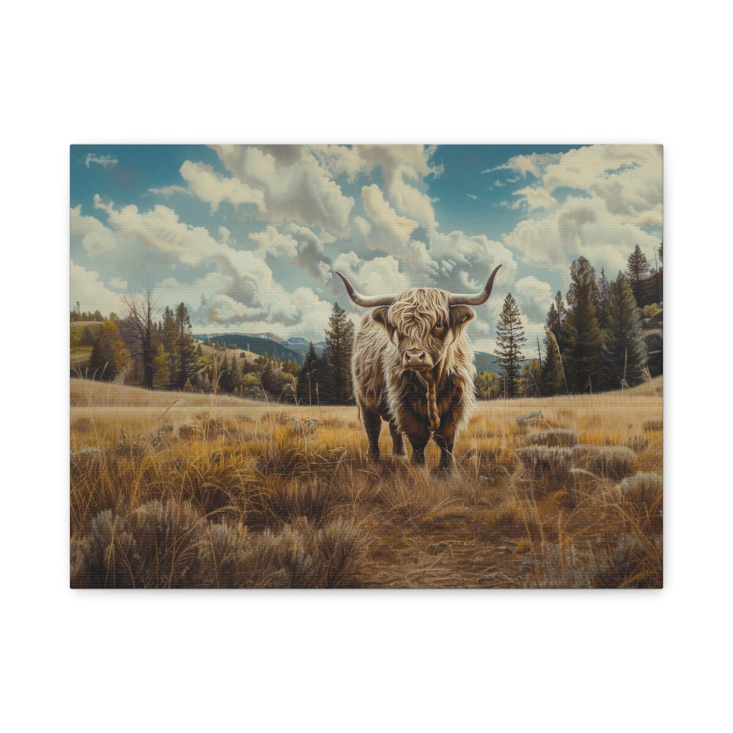 Highland "Bonnie" Cow Canvas 1.25"