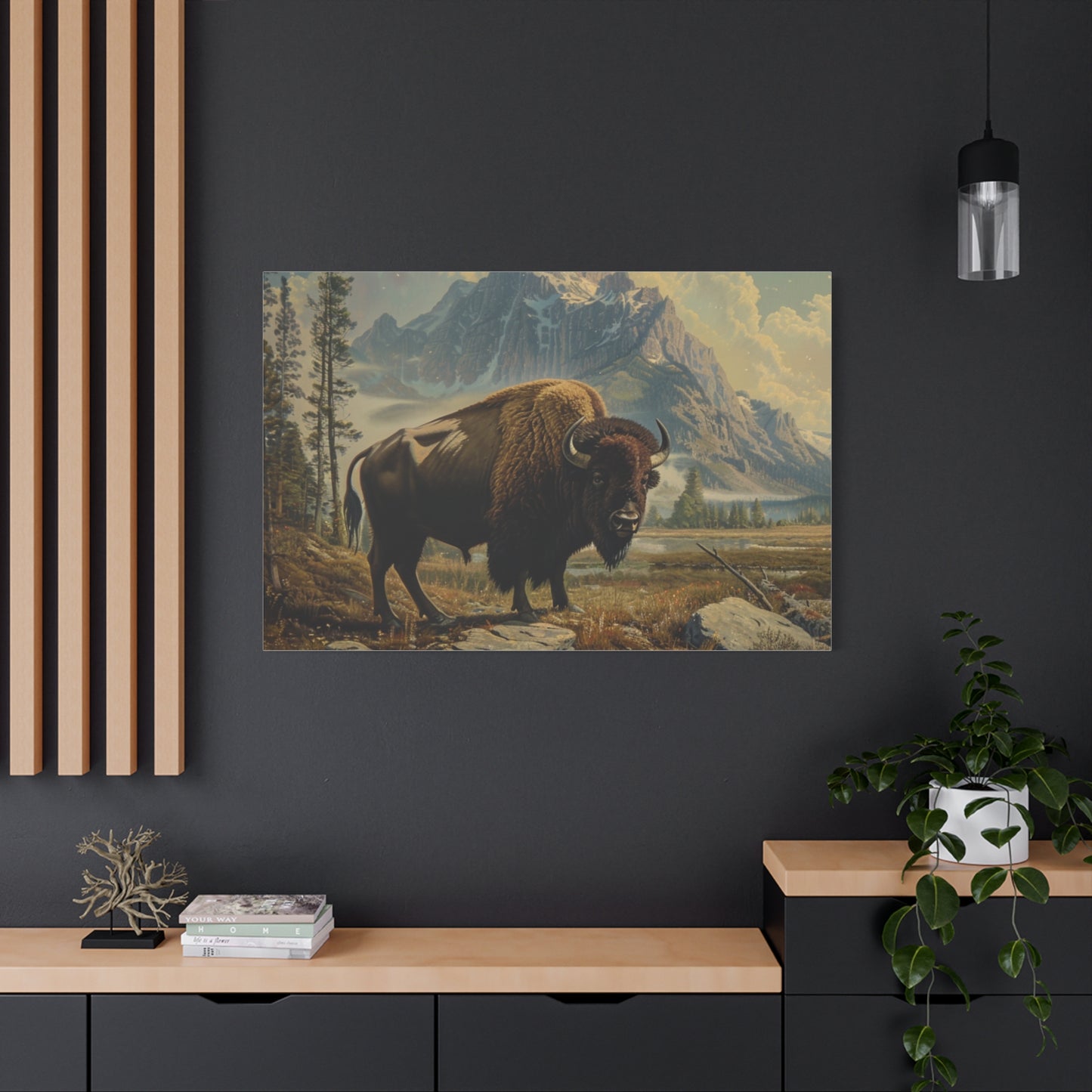 American "Whisper" Buffalo Canvas 1.25"