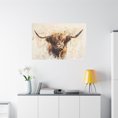 Highland "Red" Cow Canvas 1.25"