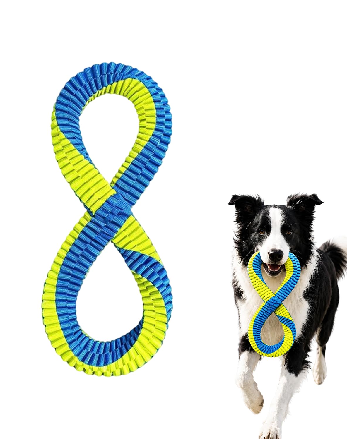L Shaped Textured Dental Tug Toy Dogs Washable