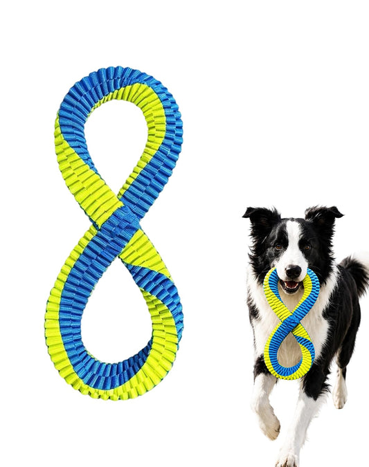 L Shaped Textured Dental Tug Toy Dogs Washable