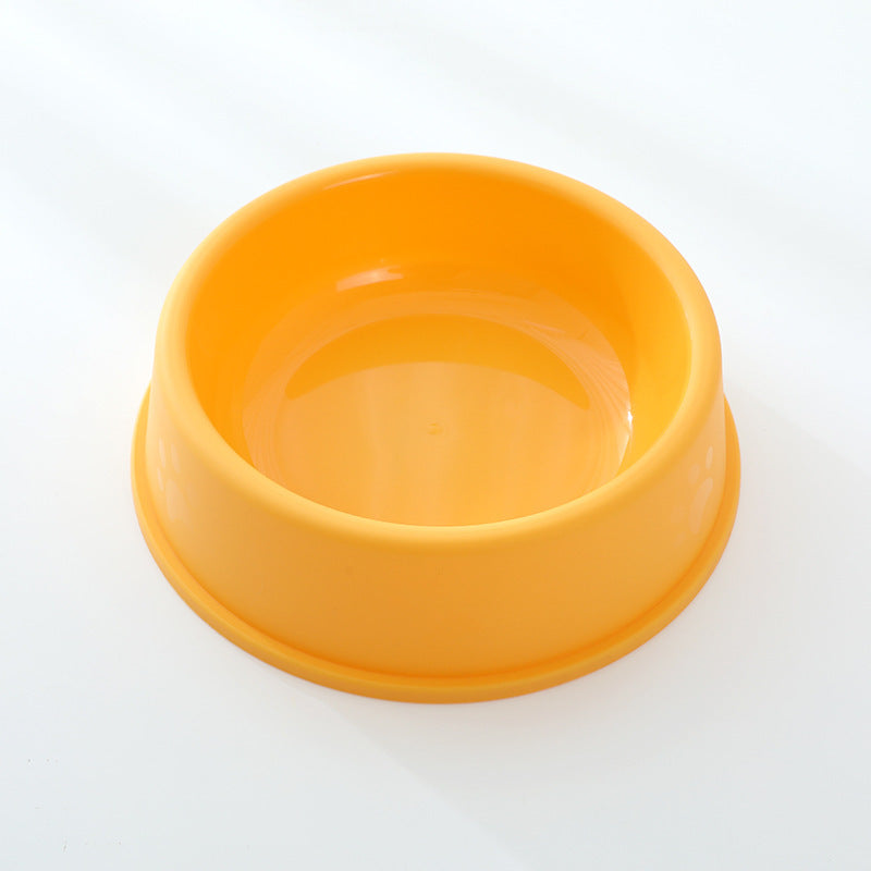 Frosted Footprint Plastic Pet Food Water Bowl