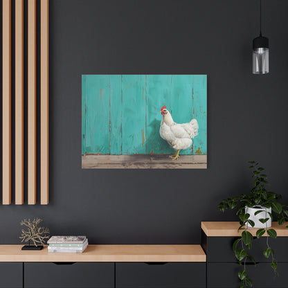 Leghorn "Pearl" Chicken Canvas 1.25"