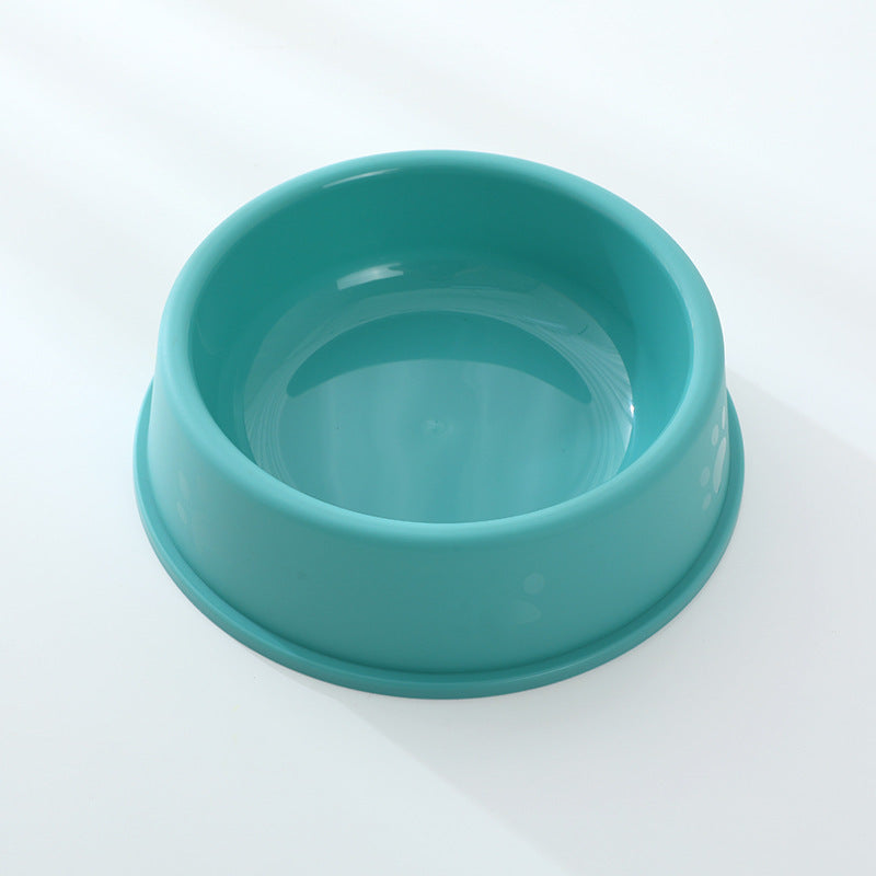 Frosted Footprint Plastic Pet Food Water Bowl