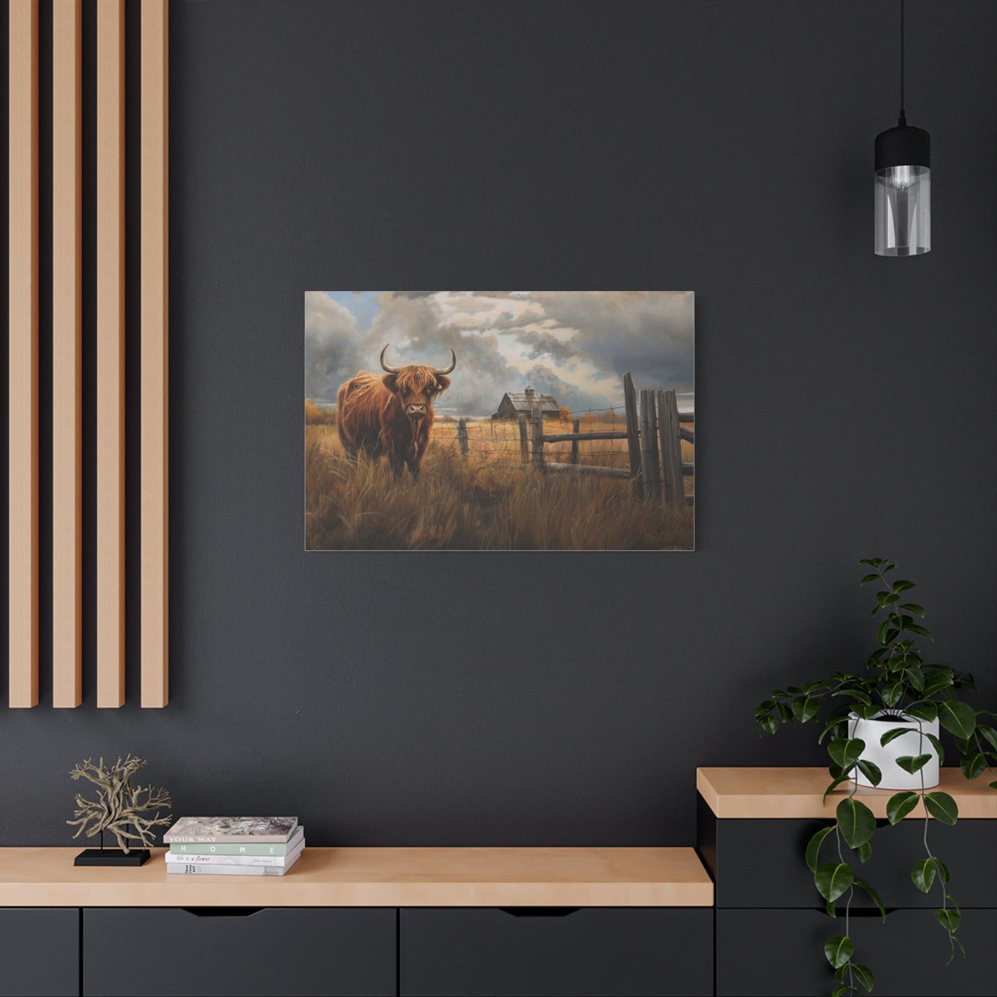 Highland "Fergus" Cow Canvas 1.25"