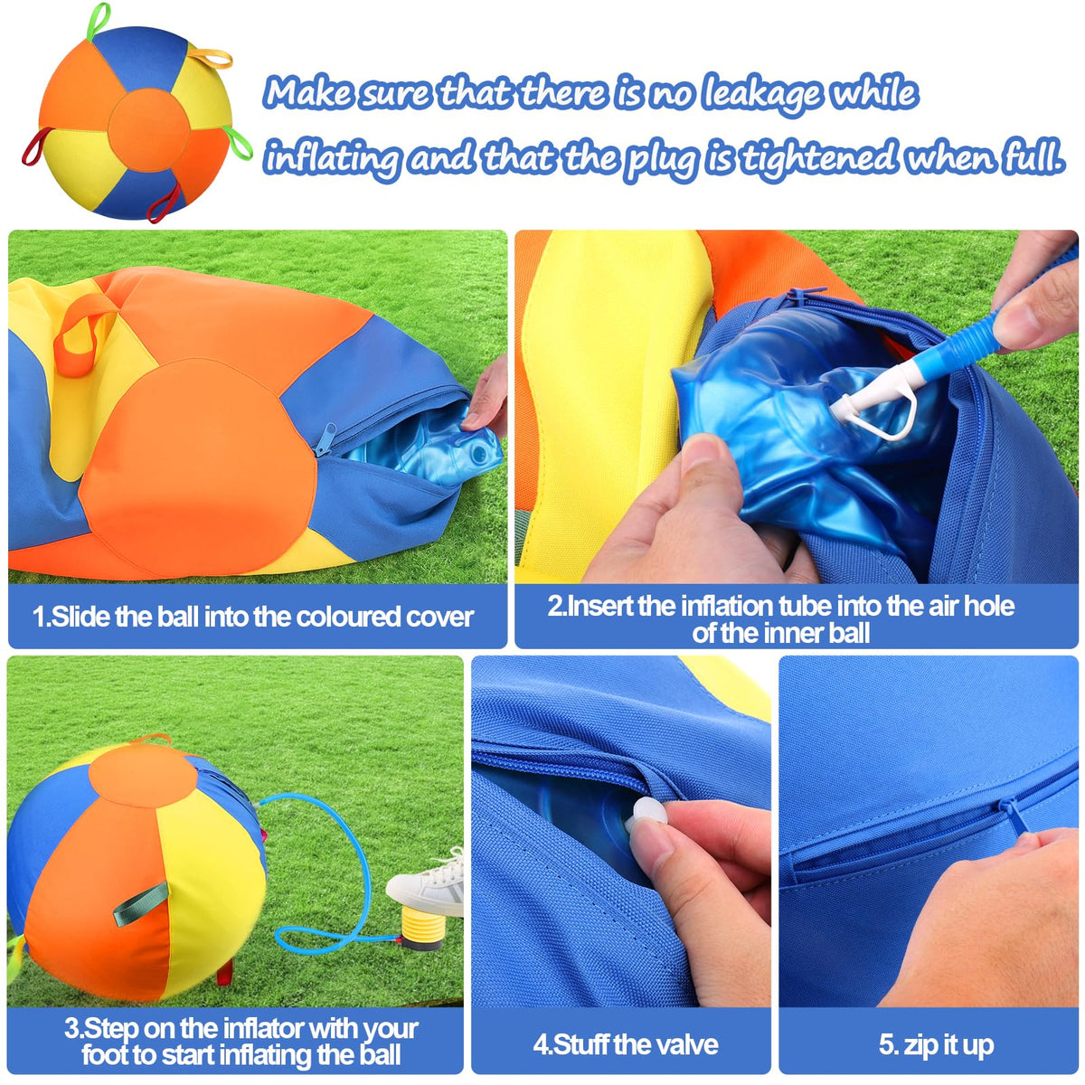 Herding Ball Dog Toy Handles Outdoor Training Interactive