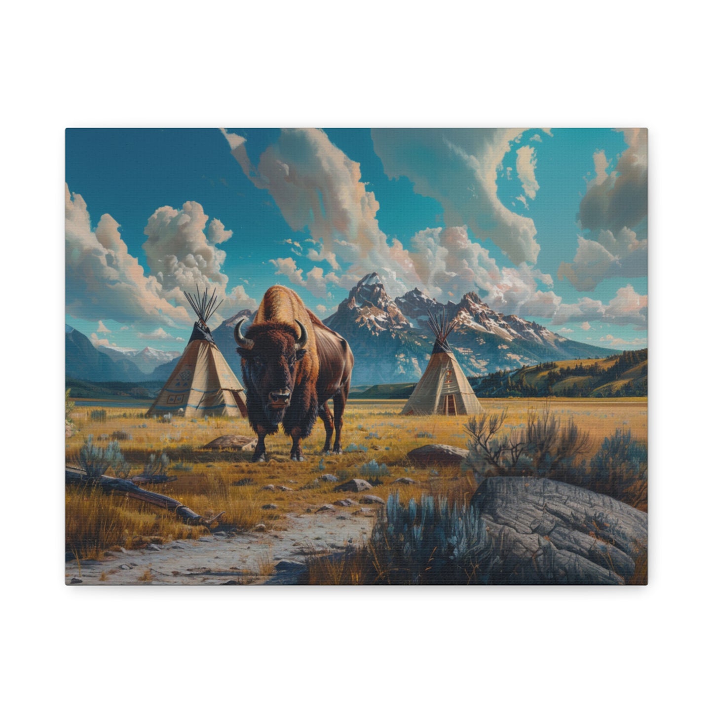 American "Dakota" Buffalo Canvas 1.25"