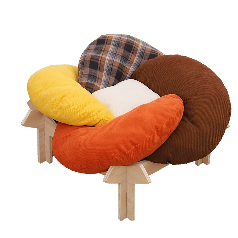 Cooling Cat Dog Bed Detachable Ice Bean Pad