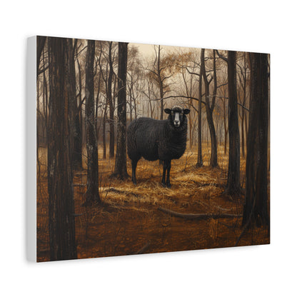 Black Welsh "Nova" Sheep Canvas 1.25"