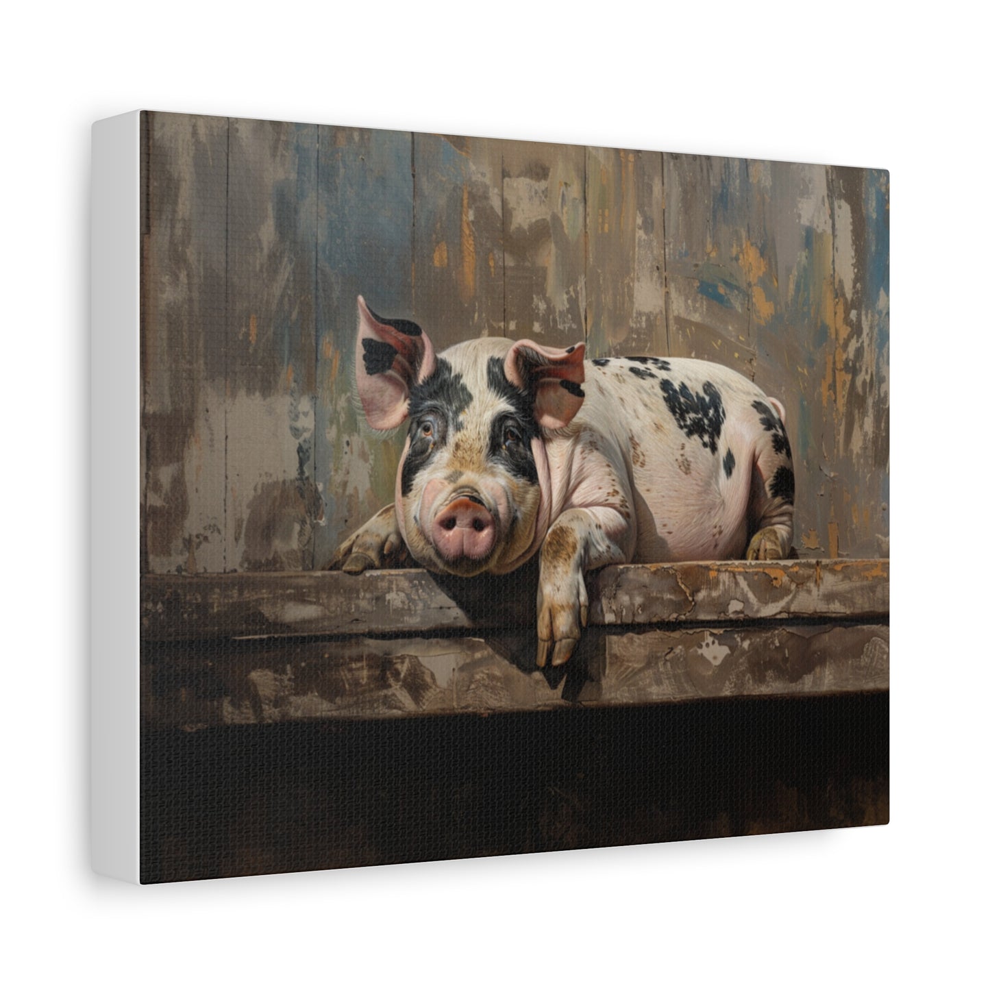 Gloucestershire "Millie" Pig Canvas 1.25"