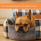 Retro Plaid Washable Chew-Resistant All-Season Pet Bed