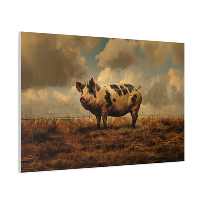 Gloucestershire "Penelope" Pig Canvas 1.25"