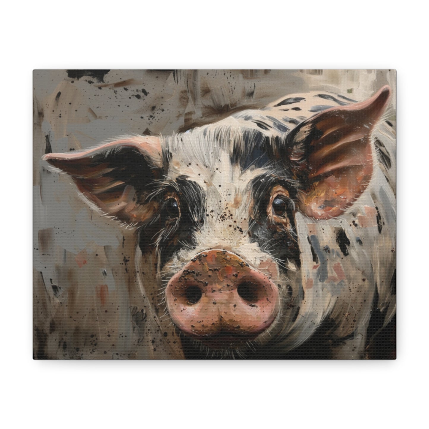 Gloucestershire "Luna" Pig Canvas 1.25"