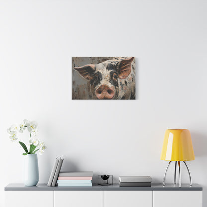 Gloucestershire "Luna" Pig Canvas 1.25"