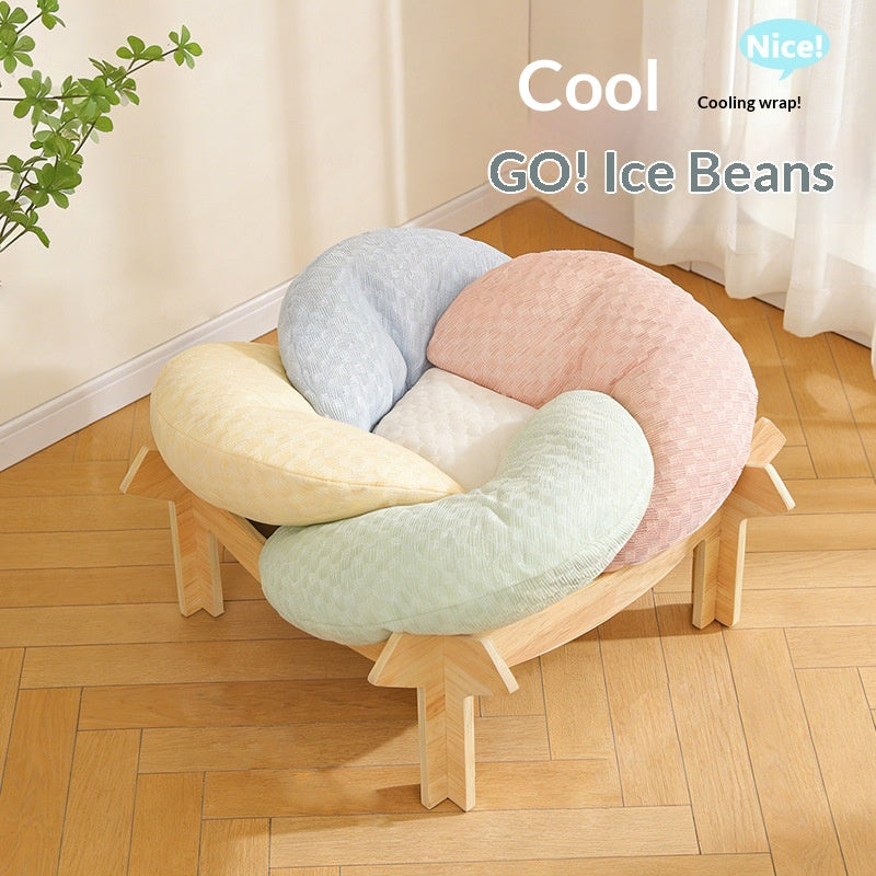 Cooling Cat Dog Bed Detachable Ice Bean Pad