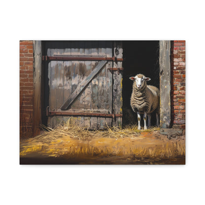 Suffolk "Dottie" Sheep Canvas 1.25"