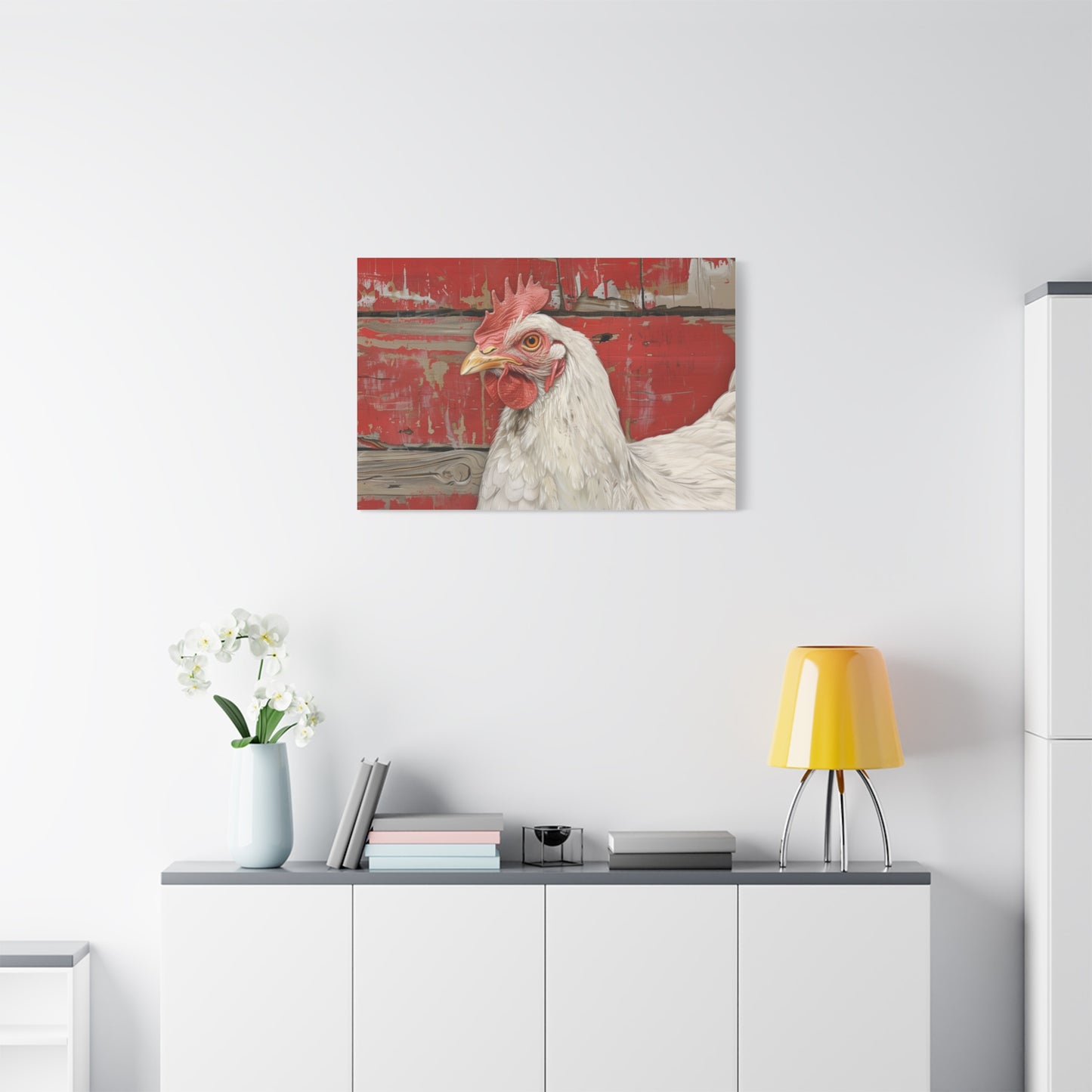 Leghorn "Bella" Chicken Canvas 1.25"