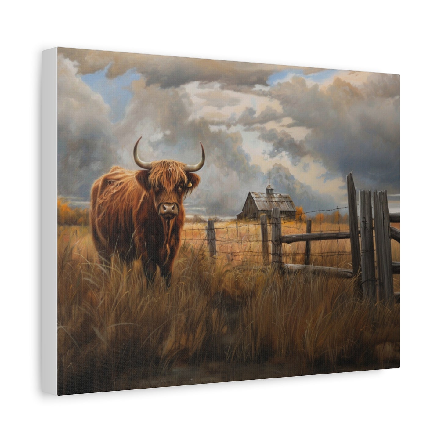 Highland "Fergus" Cow Canvas 1.25"