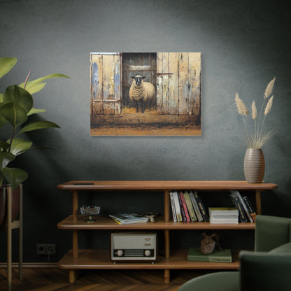 Suffolk "Sophie" Sheep Canvas 1.25"