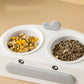 Duck Design Double Bowl Pet Food Water Feeder