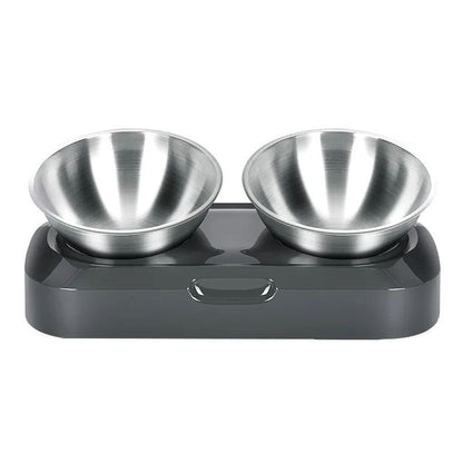 Stainless Steel Cat Dog Food Water Bowl With Stand