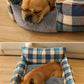 Retro Plaid Washable Chew-Resistant All-Season Pet Bed