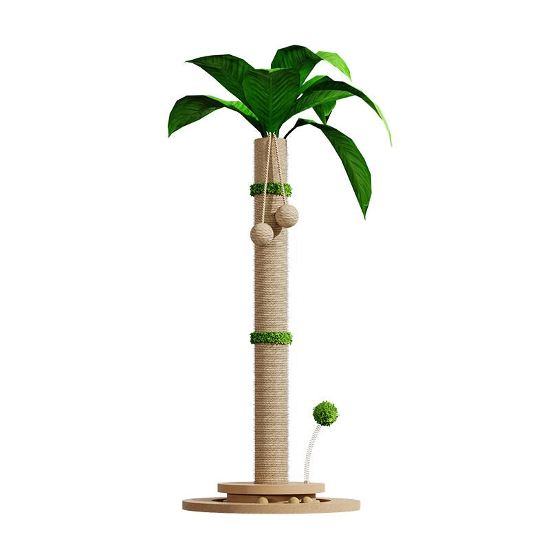 Solid Wood Cat Climbing Frame Scratching Board Toy