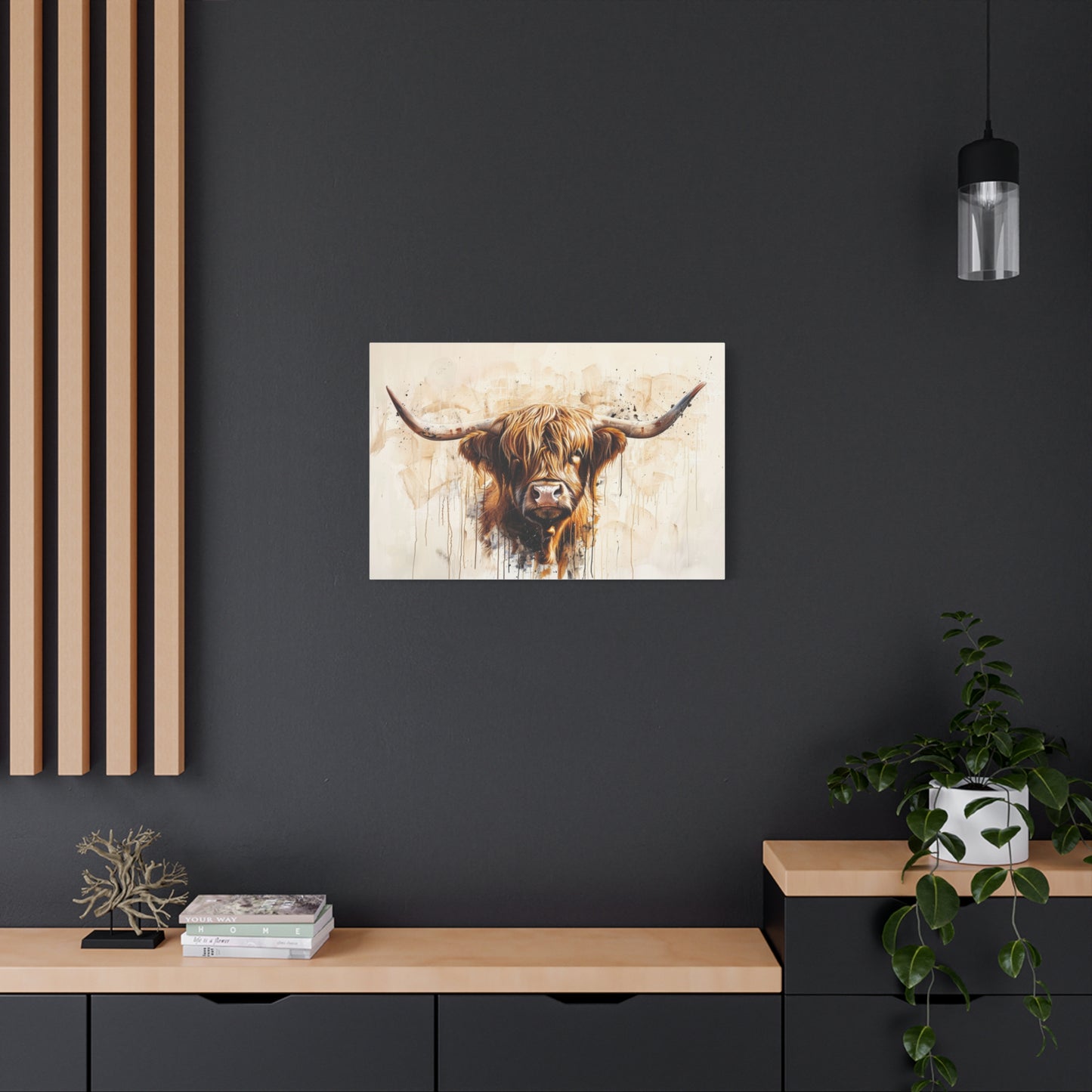 Highland "Red" Cow Canvas 1.25"