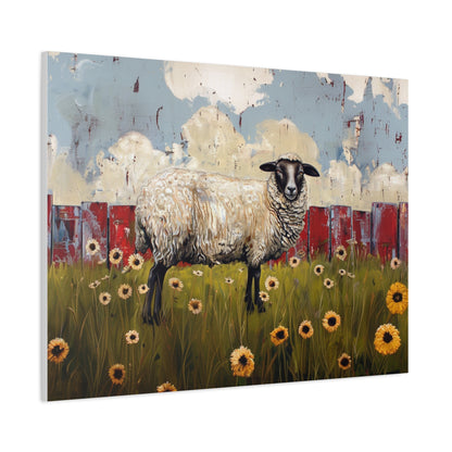 Suffolk "Bella" Sheep Canvas 1.25"