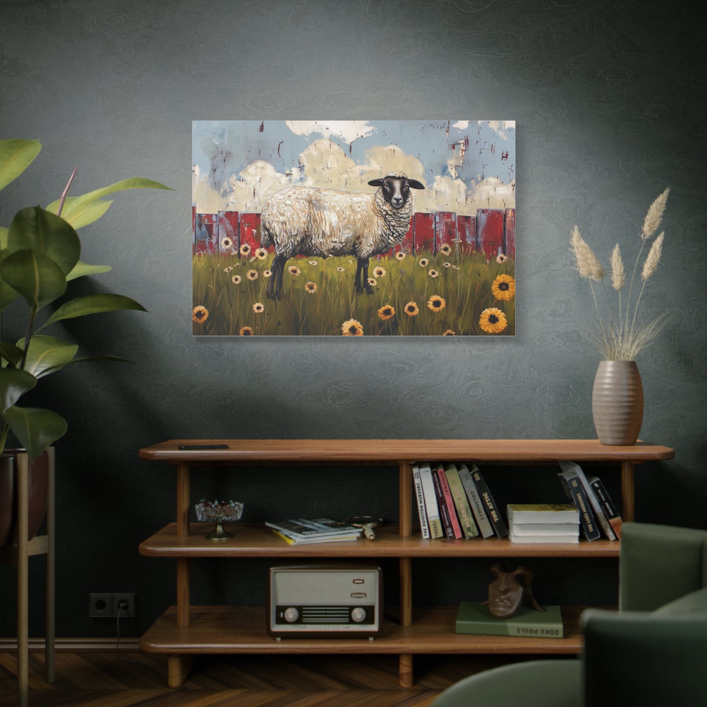 Suffolk "Bella" Sheep Canvas 1.25"