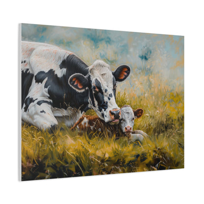 Holstein "Bella and Hazel" Friesian Cow Canvas 1.25"