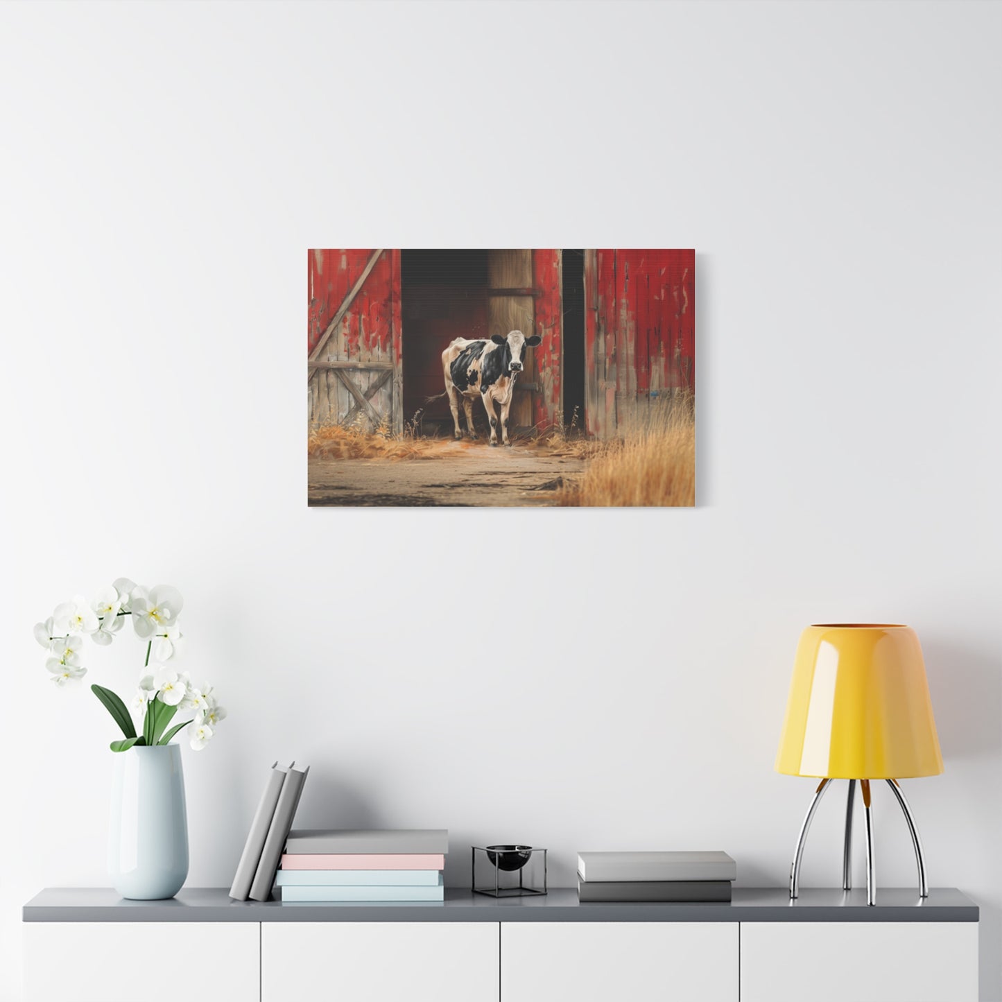 Holstein "Stella" Friesian Cow Canvas 1.25"