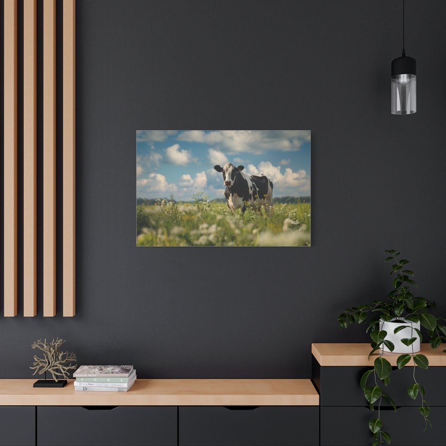 Holstein "Daisy" Friesian Cow Canvas 1.25"