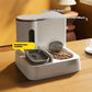 Automatic Cat Feeder Water Dispenser Integrated Double Bowl