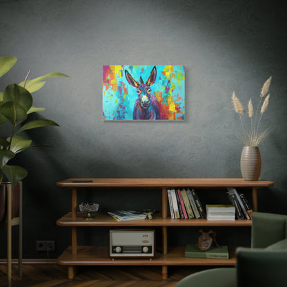 Donkey "Confetti" Fauvism Canvas 1.25"