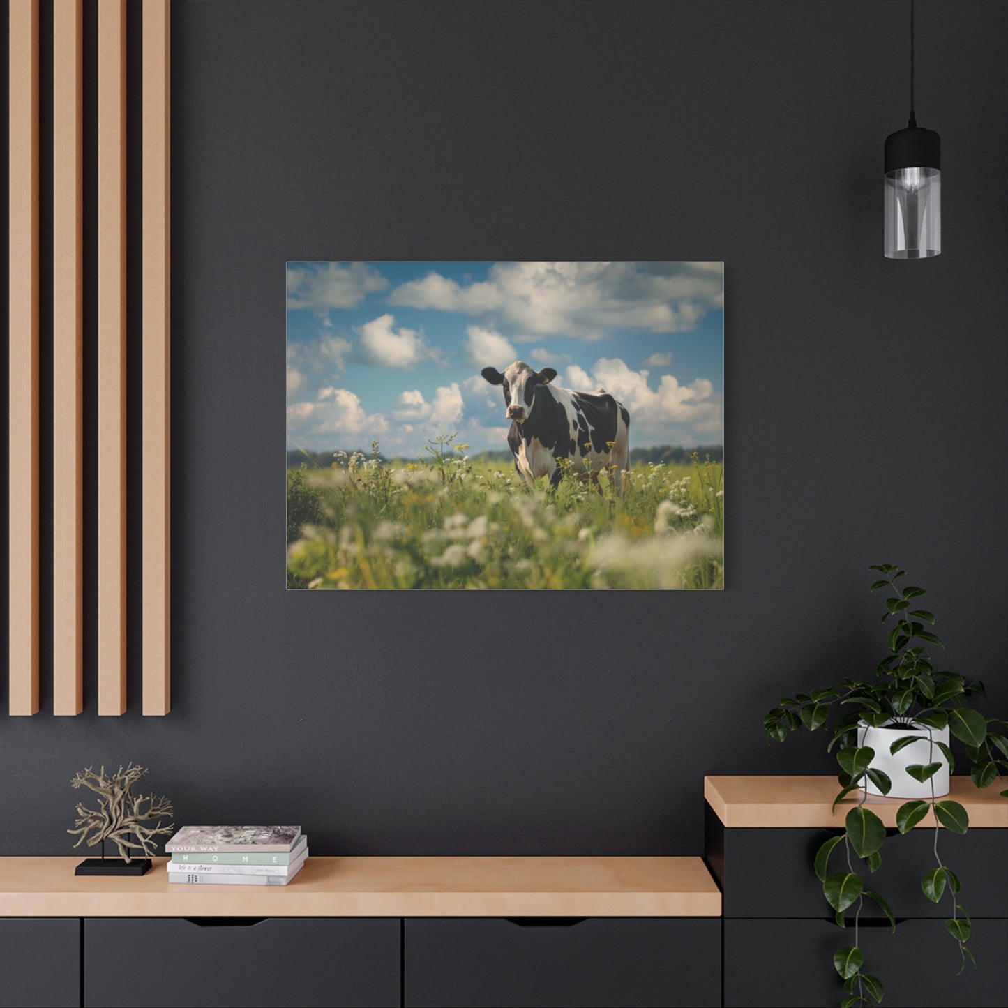 Holstein "Daisy" Friesian Cow Canvas 1.25"