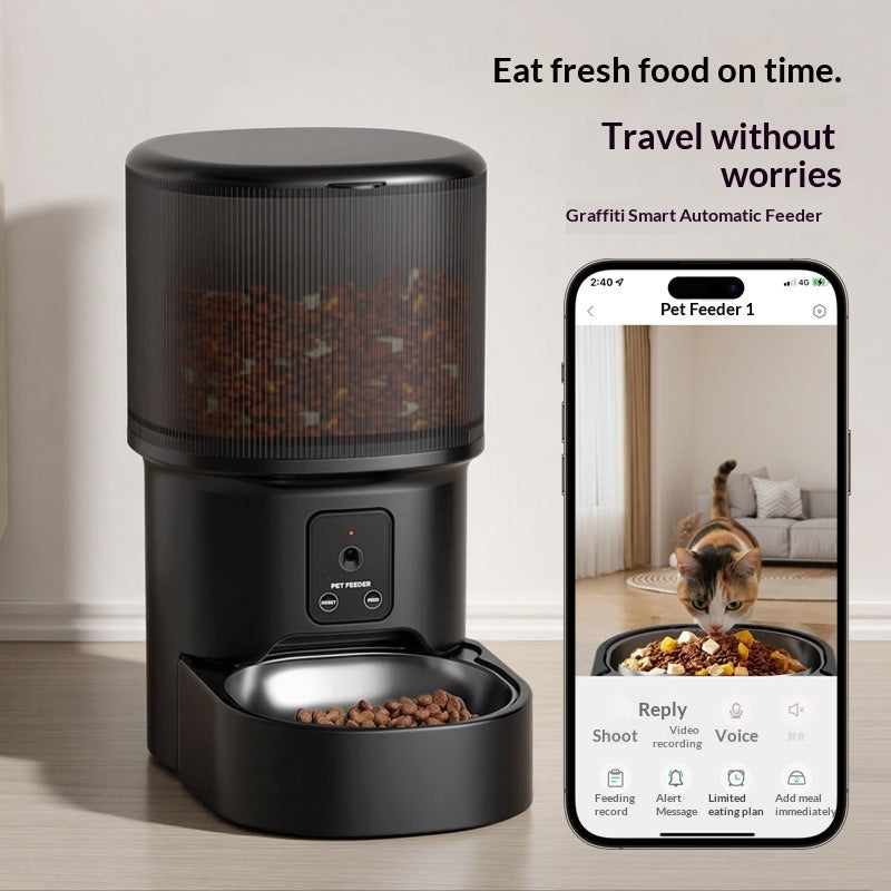 Smart Automatic Pet Feeder Timed Remote Voice Control