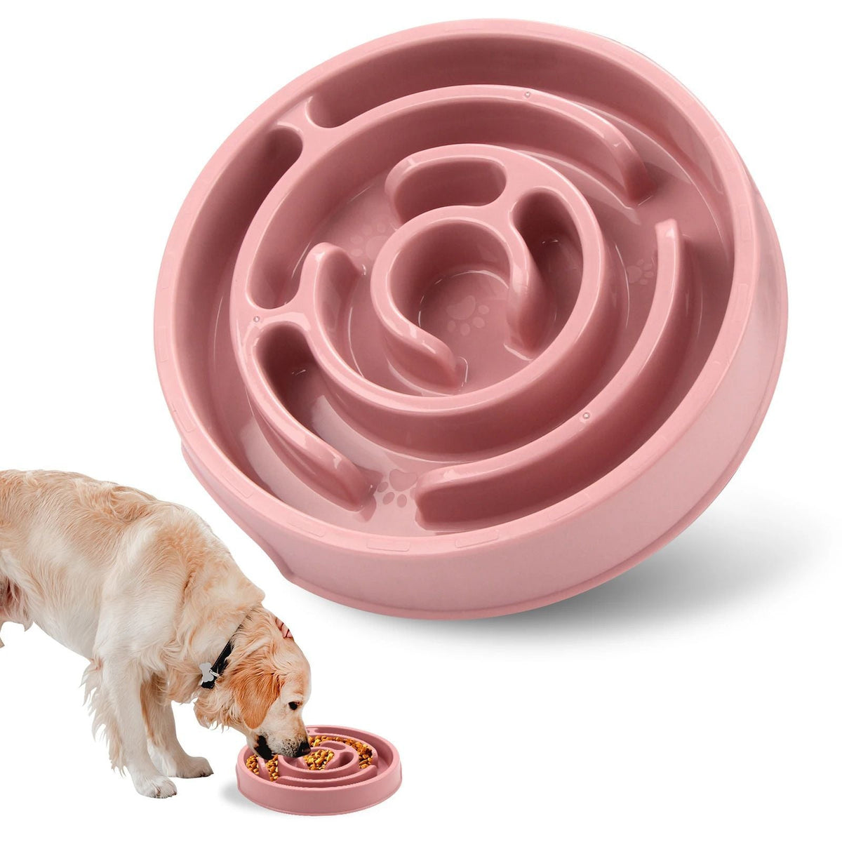 Non Slip Slow Feeder Anti Gulping Dog Bowl