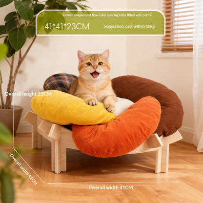 Cooling Cat Dog Bed Detachable Ice Bean Pad
