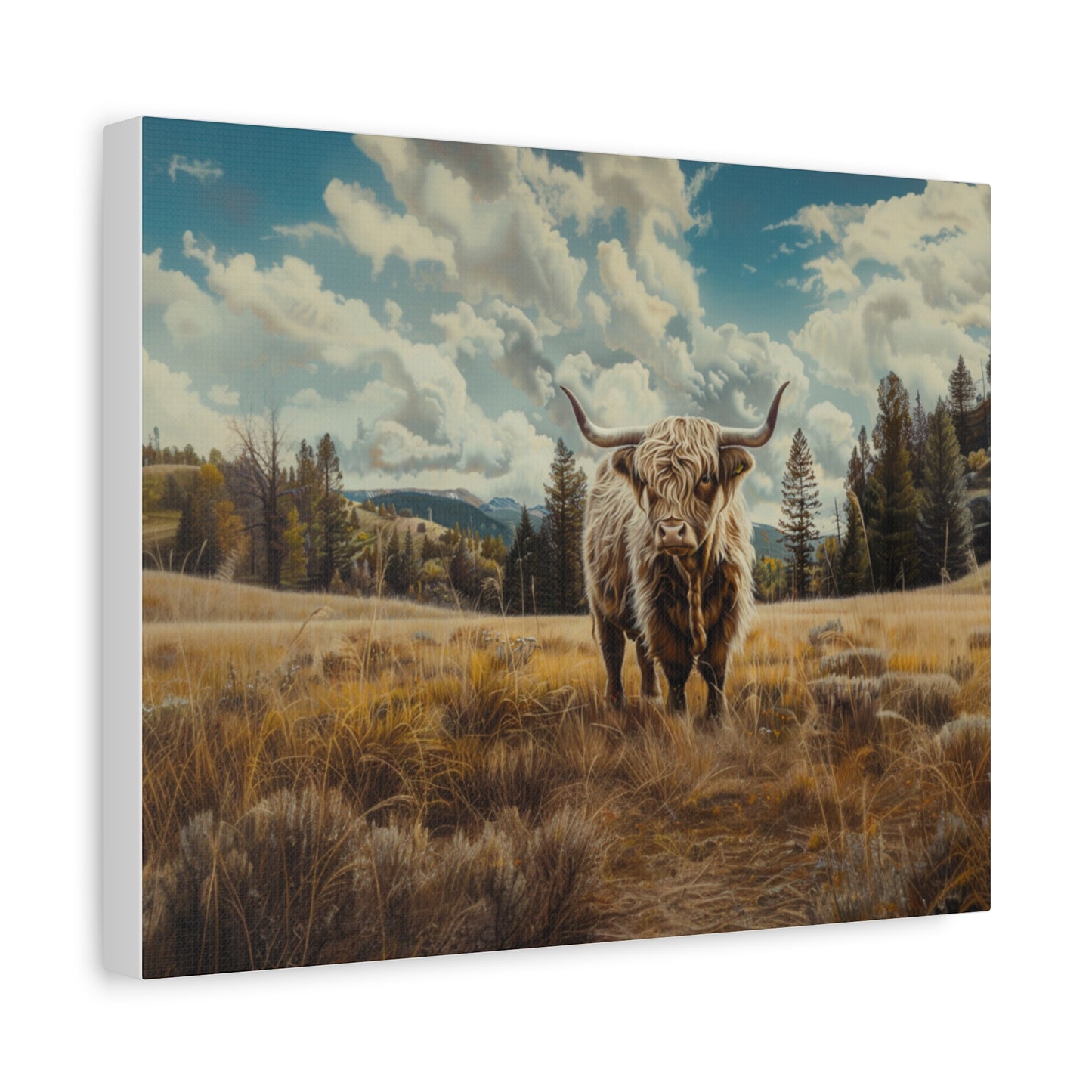 Highland "Bonnie" Cow Canvas 1.25"