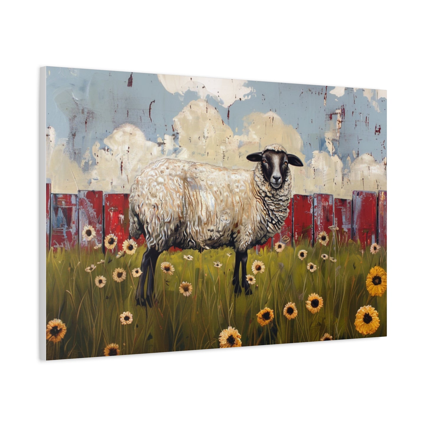 Suffolk "Bella" Sheep Canvas 1.25"