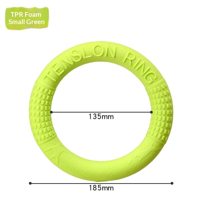 Soft Pull-Ring Flying Disc Dog Training Interactive Toy