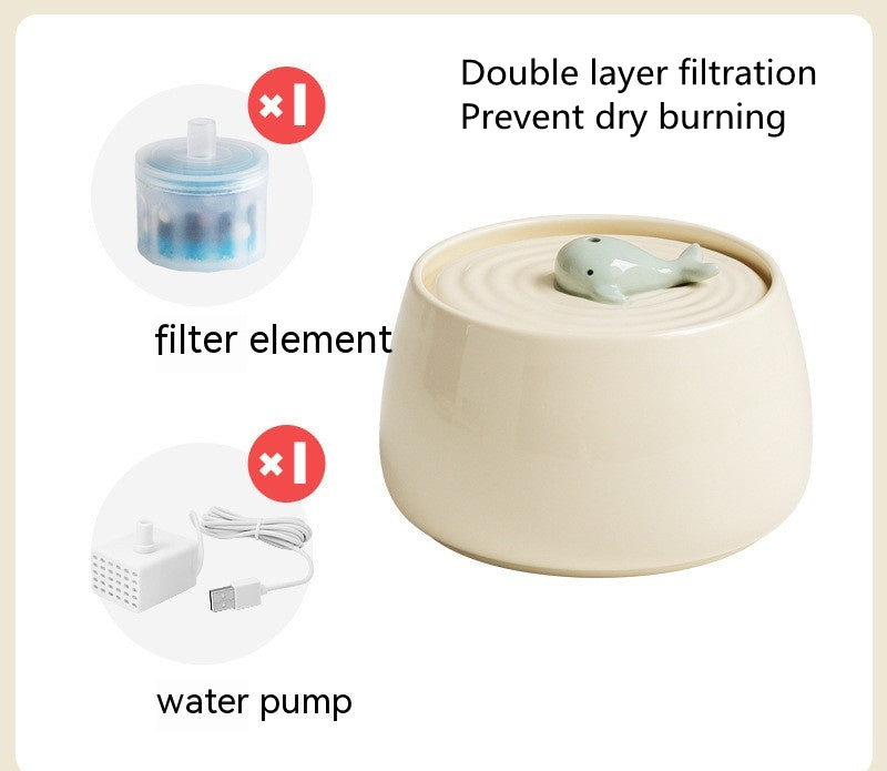 Ceramic Automatic Circulating Filtration Water Dispenser