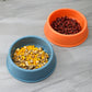 Frosted Footprint Plastic Pet Food Water Bowl
