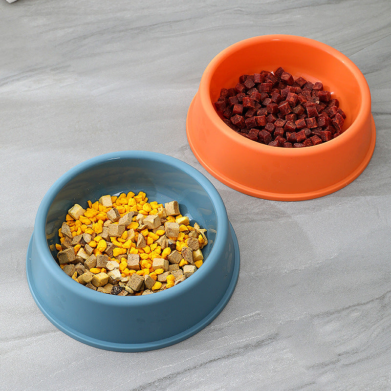Frosted Footprint Plastic Pet Food Water Bowl