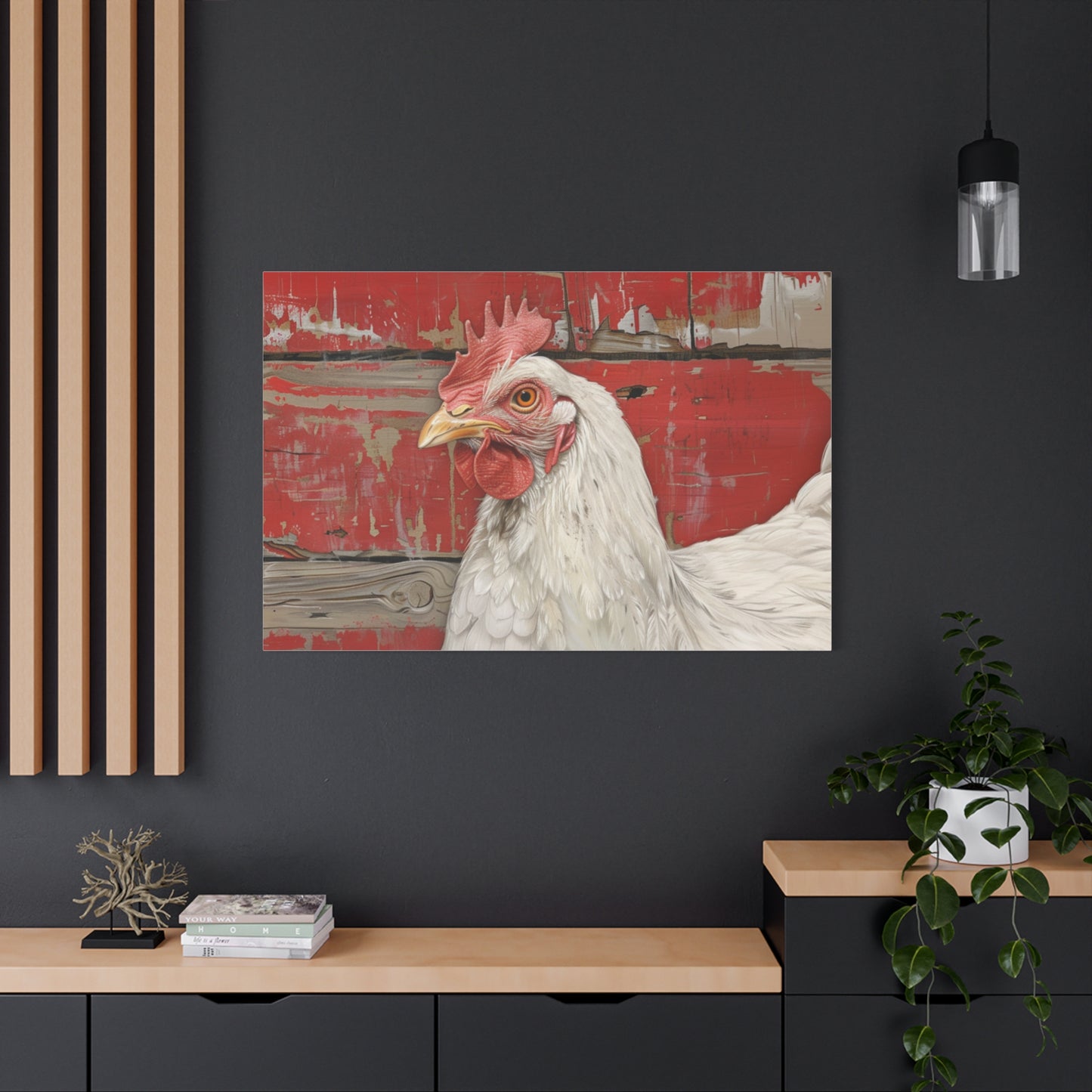 Leghorn "Bella" Chicken Canvas 1.25"